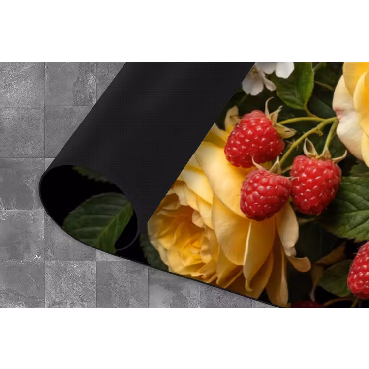 Bloemen - Boeket - Natuur - Klassiek - Geel Keukenloper - keukenmat middel -closeup