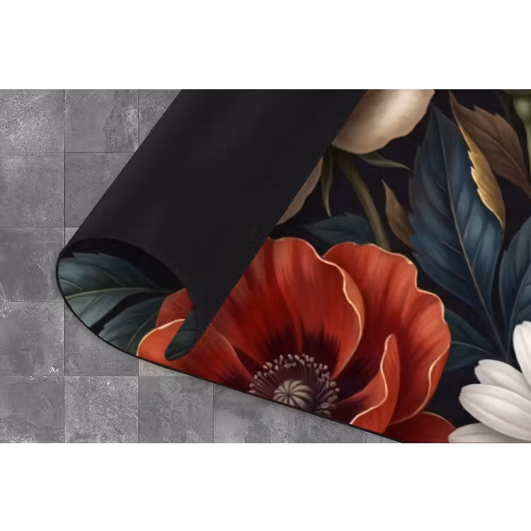 Bloemen - Boeket - Natuur - Klassiek - Weelderig Keukenloper - keukenmat middel -closeup