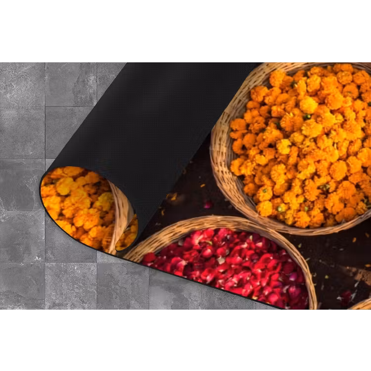 Küchenläufer - Blumen – Markt – Bunt - Bloemen - Markt - Kleurrijk Keukenloper - keukenmat middel