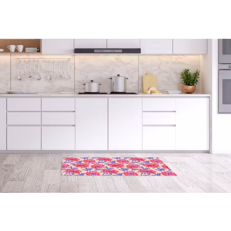 Bloemen - Patroon - Meerkleurig Keukenloper - keukenmat middel 536 -sfeer3