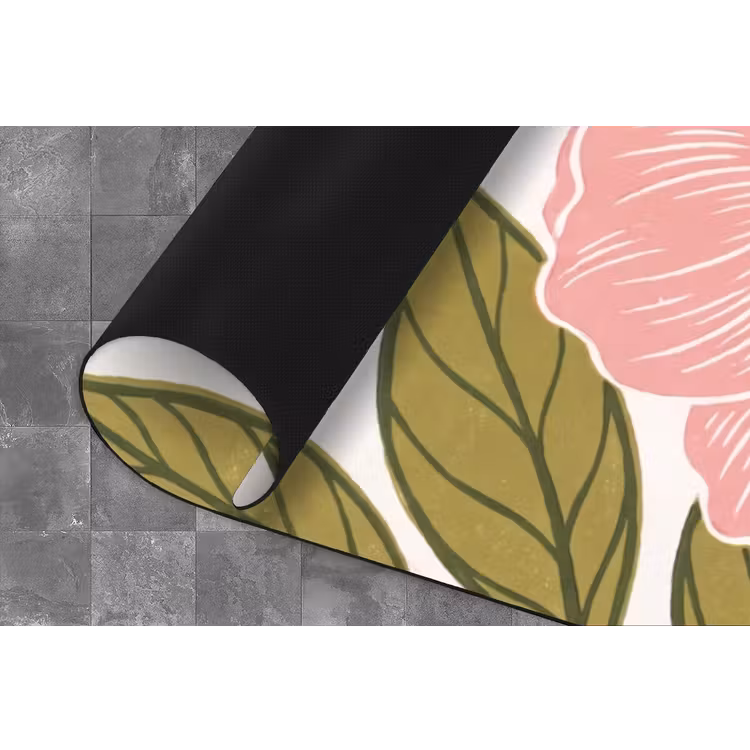 Küchenläufer - Blumen – Rosa – Illustration - Bloemen - Roze - Illustratie Keukenloper - keukenmat middel