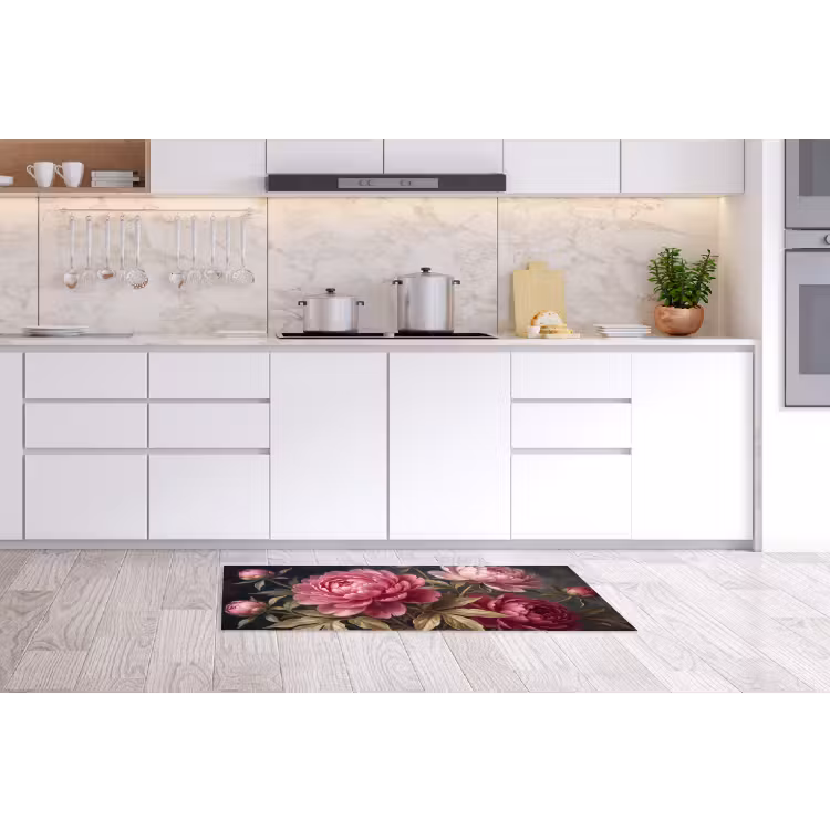 Bloemen - Roze - Klassiek - Natuur Keukenloper - keukenmat middel -sfeer3