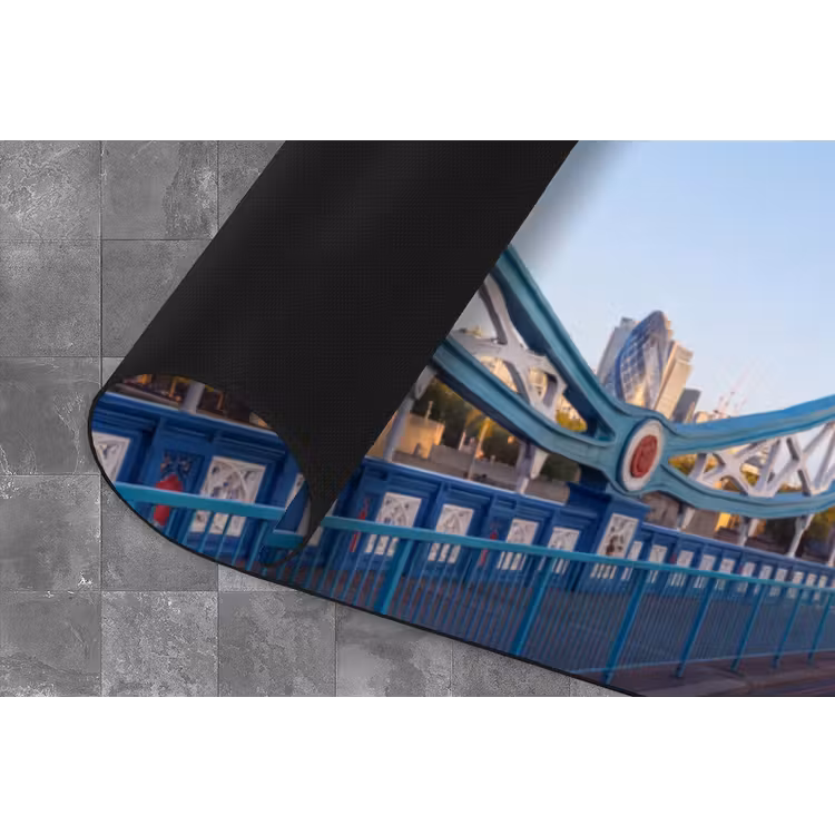 Brug - Toren - Architectuur - Klassiek - Blauw Keukenloper - keukenmat middel -closeup