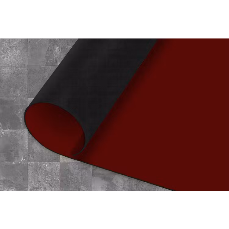 Burnt - Mahogany - Rood Keukenloper - keukenmat middel 536 -closeup