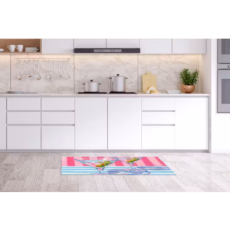Cocktail - Olijven - Kunst - Modern - Roze Keukenloper - keukenmat middel -sfeer3