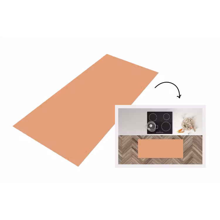 Desert - Coral - Koraal Keukenloper - keukenmat middel 536 -3d