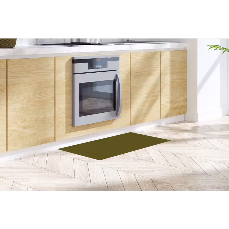 Dark - Olive - Groen Keukenloper - keukenmat middel 536 -sfeer2