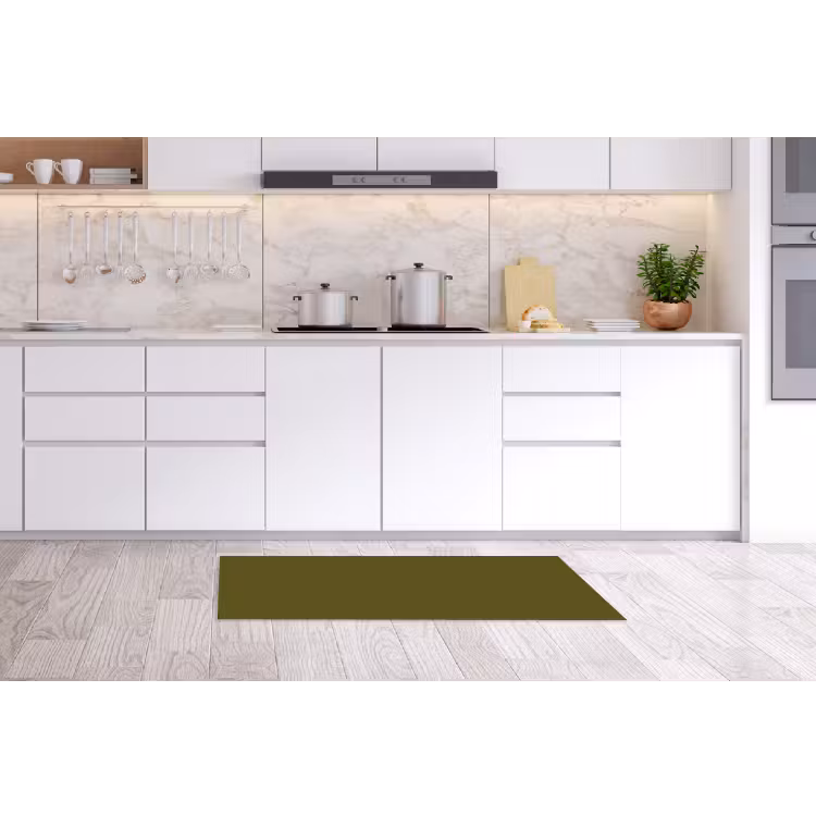 Dark - Olive - Groen Keukenloper - keukenmat middel 536 -sfeer3