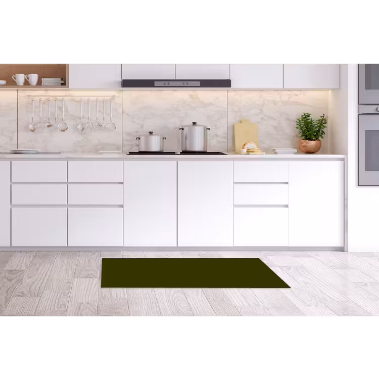 Dark - Olive - Groen Keukenloper - keukenmat middel 536 -sfeer3