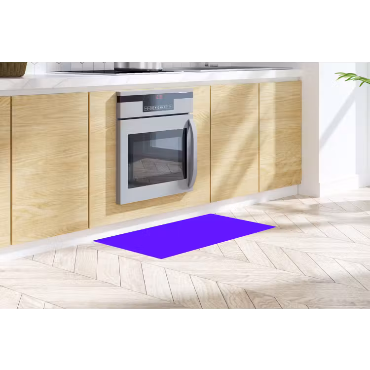 Electric - Indigo - Paars Keukenloper - keukenmat middel 536 -sfeer2