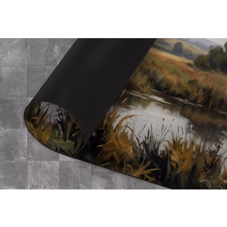 Eenden - Rivier - Landschap - Vlucht - Nostalgisch Keukenloper - keukenmat middel -closeup