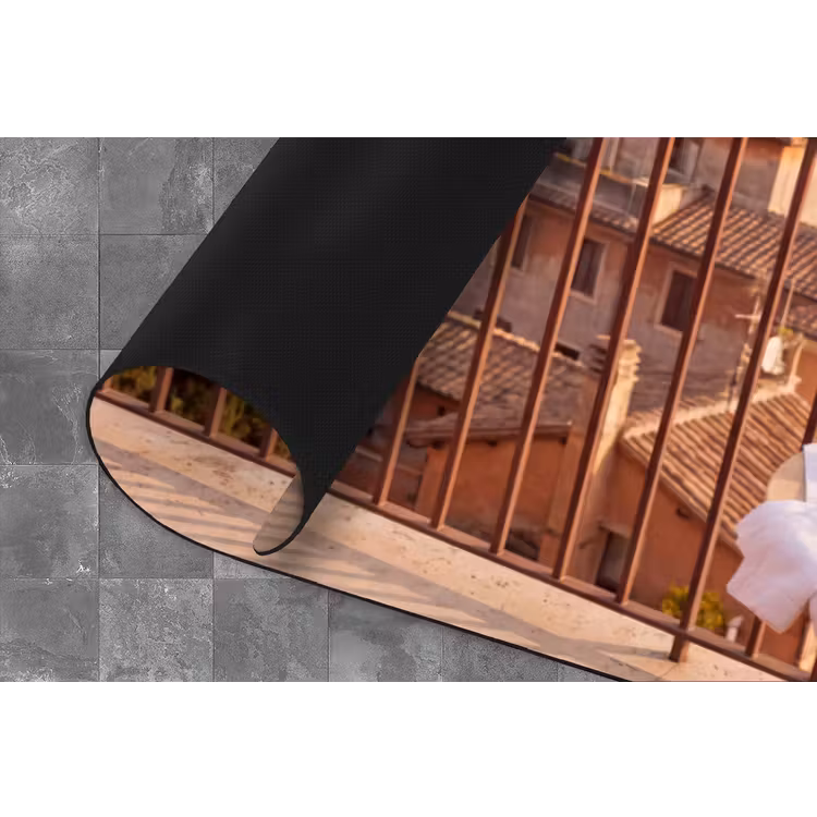 Eten - Ontbijt - Balkon - Stad - Zonsopgang Keukenloper - keukenmat middel -closeup