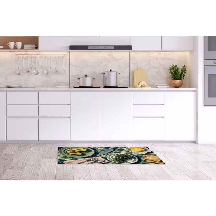 Eten - Ontbijt - Tafel - Modern - Groen Keukenloper - keukenmat middel -sfeer3