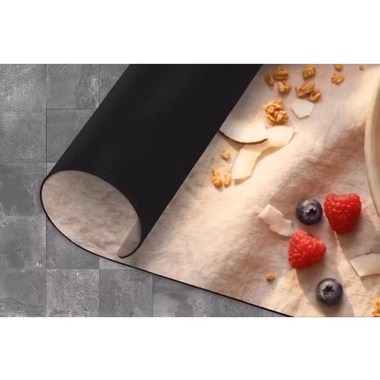 Eten - Ontbijtkom - Fruit - Gezond - Kleurrijk Keukenloper - keukenmat middel -closeup