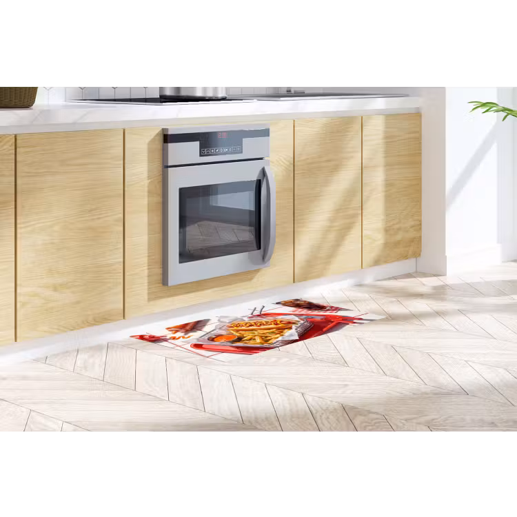Eten - Hotdog - Fastfood - Modern - Rood Keukenloper - keukenmat middel -sfeer2