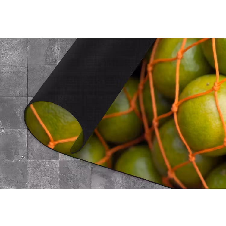 Eten - Net - Groen - Markt Keukenloper - keukenmat middel -closeup