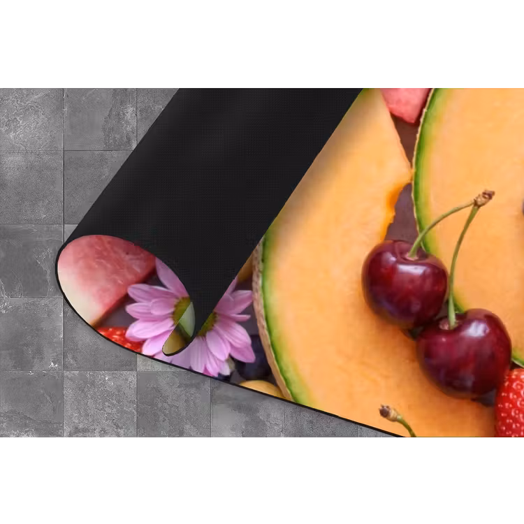 Eten - Fruit - Zomer - Kleurrijk Keukenloper - keukenmat middel -closeup