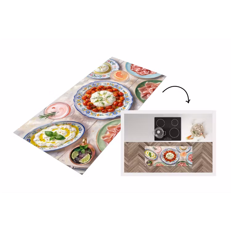 Eten - Tafel - Divers - Modern Keukenloper - keukenmat middel -3d