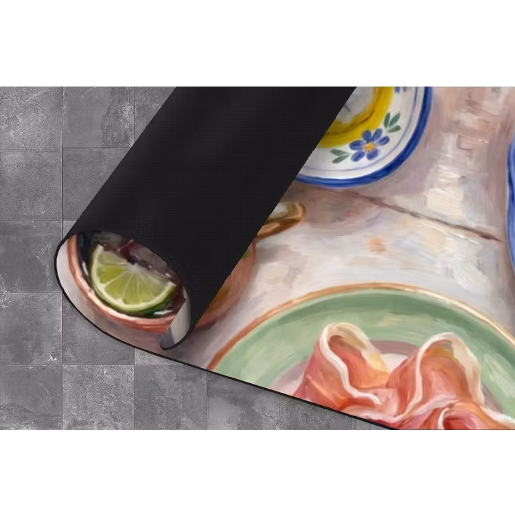 Eten - Tafel - Divers - Modern Keukenloper - keukenmat middel -closeup