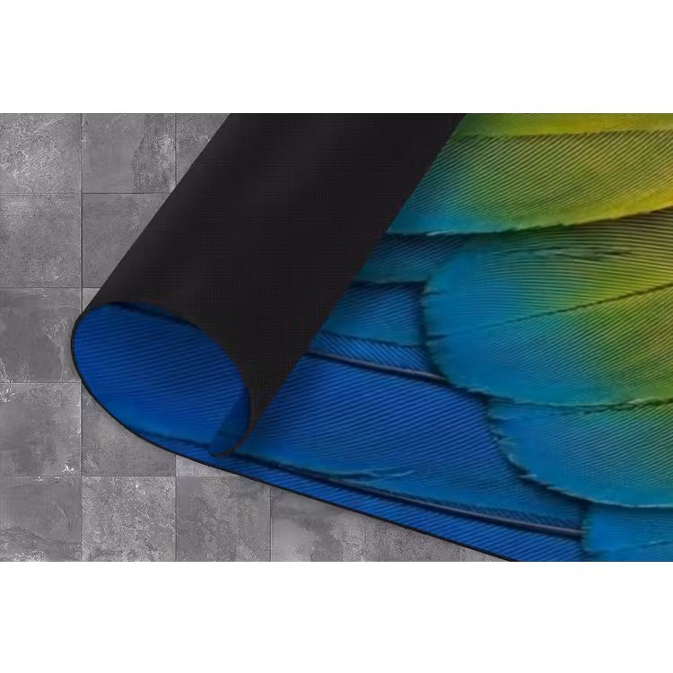 Veren - Ara - Kleurrijk Keukenloper - keukenmat middel -closeup