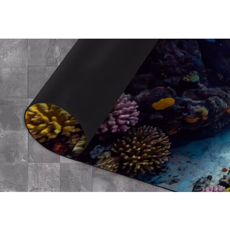 Vis - Koraalrif - Onderwater - Levendig - Blauw Keukenloper - keukenmat middel -closeup