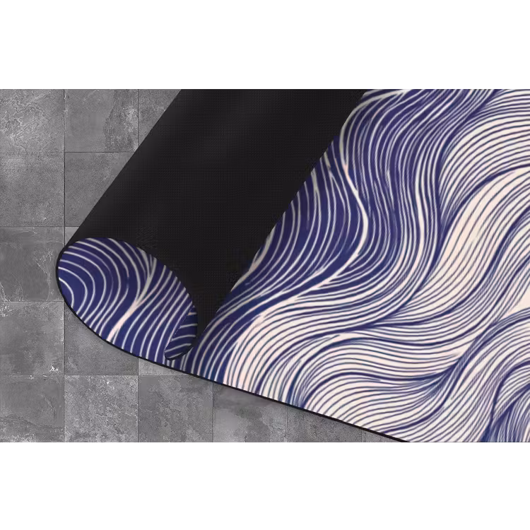 Vis - Oceaan - Lijntekening - Blauw - Dieren Keukenloper - keukenmat middel -closeup