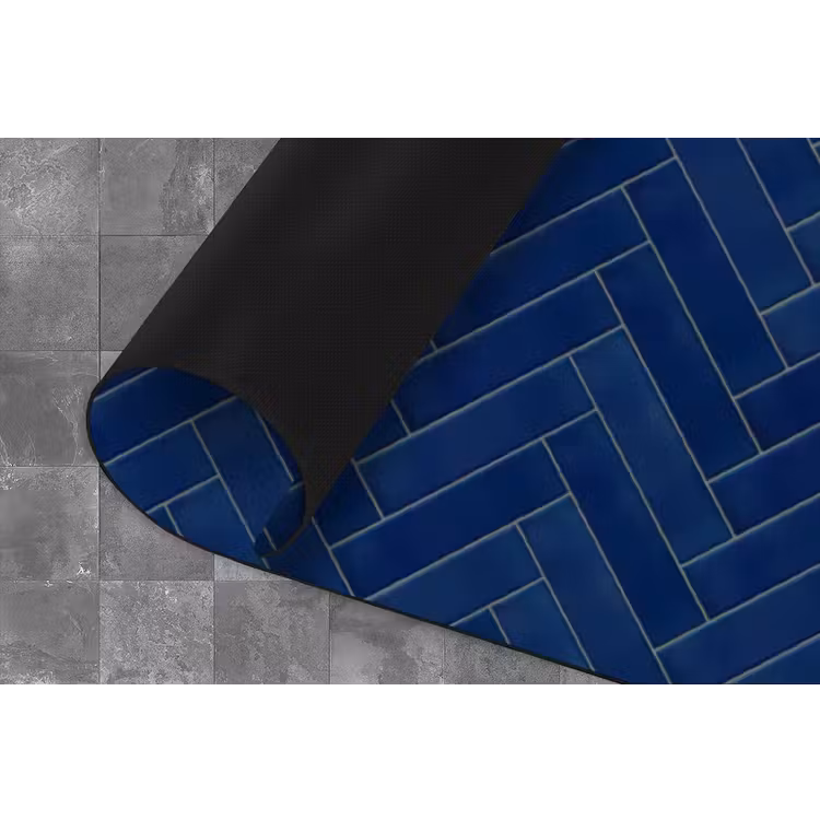 Visgraat - Wandtegel - Donkerblauw - Navy Blue Keukenloper - keukenmat middel 536 -closeup