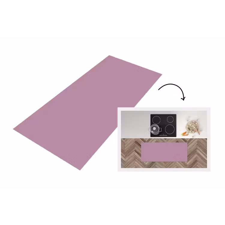 Lilac - Paars - Mauve Keukenloper - keukenmat middel 536 -3d