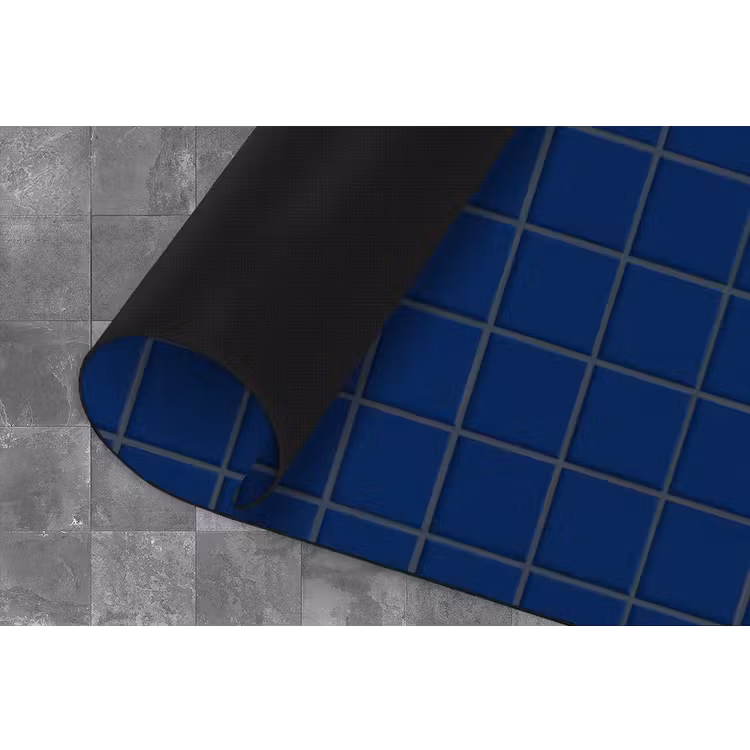 Tegel - Patroon - Blauw Keukenloper - keukenmat middel 536 -closeup