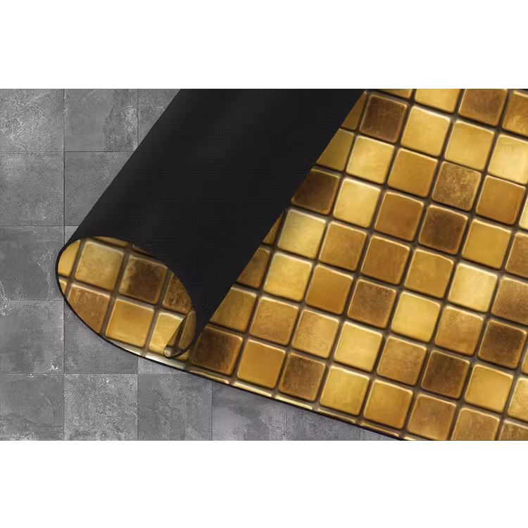 Tegels - Mozaïek - Luxe - Warm Goud Keukenloper - keukenmat middel 536 -closeup