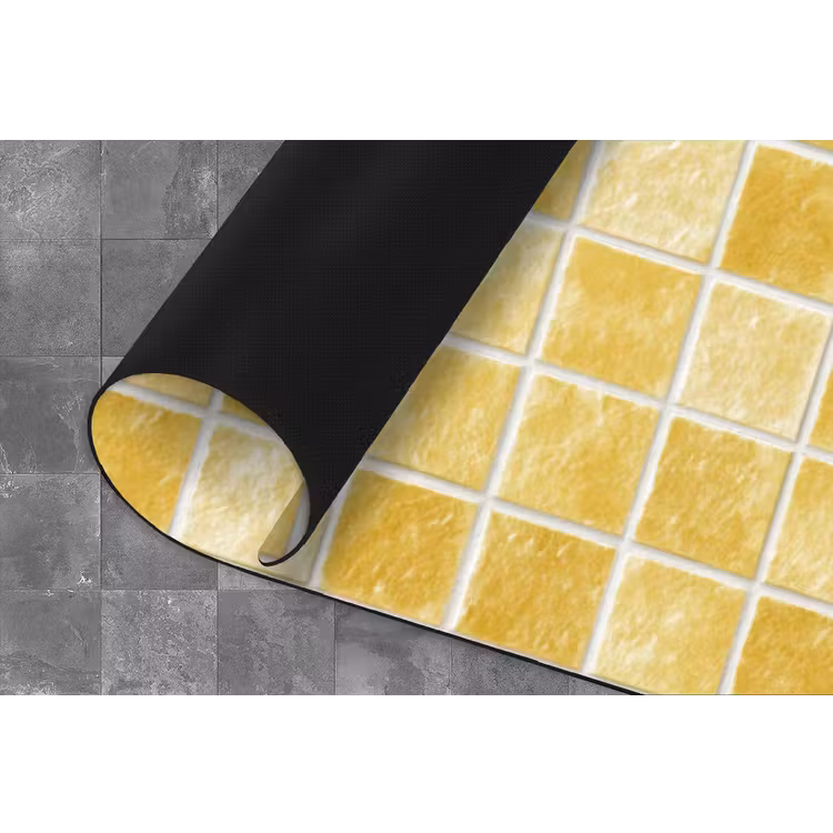 Tegels - Mozaïek - Textuur - Goudgeel Keukenloper - keukenmat middel 536 -closeup