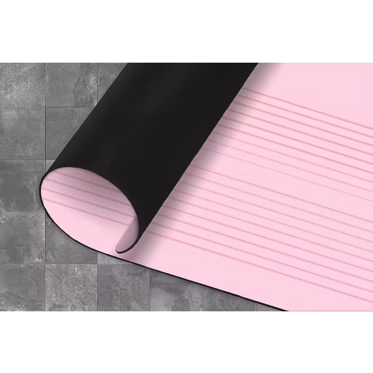 Vormen - Lijnen - Minimalistisch - Roze Keukenloper - keukenmat middel -closeup