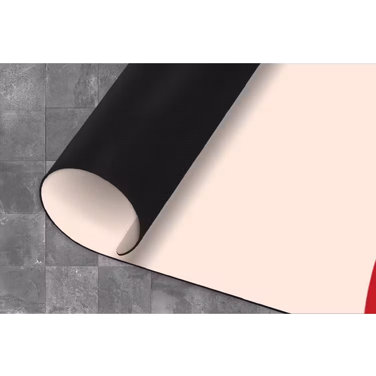 Vrouw - Figuur - Abstract - Modern - Rood Keukenloper - keukenmat middel -closeup