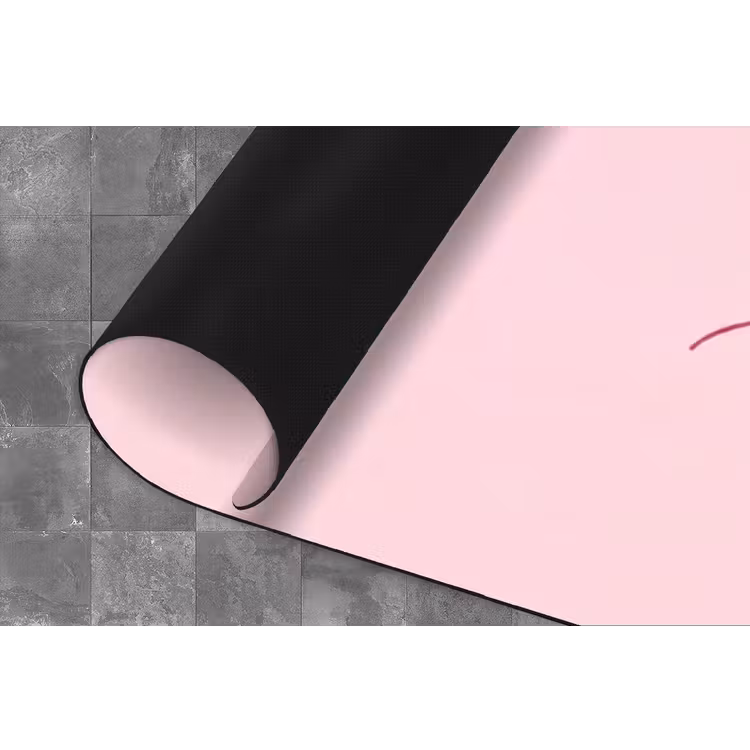 Vrouw - Portret - Klassiek - Line-art - Roze Keukenloper - keukenmat middel -closeup