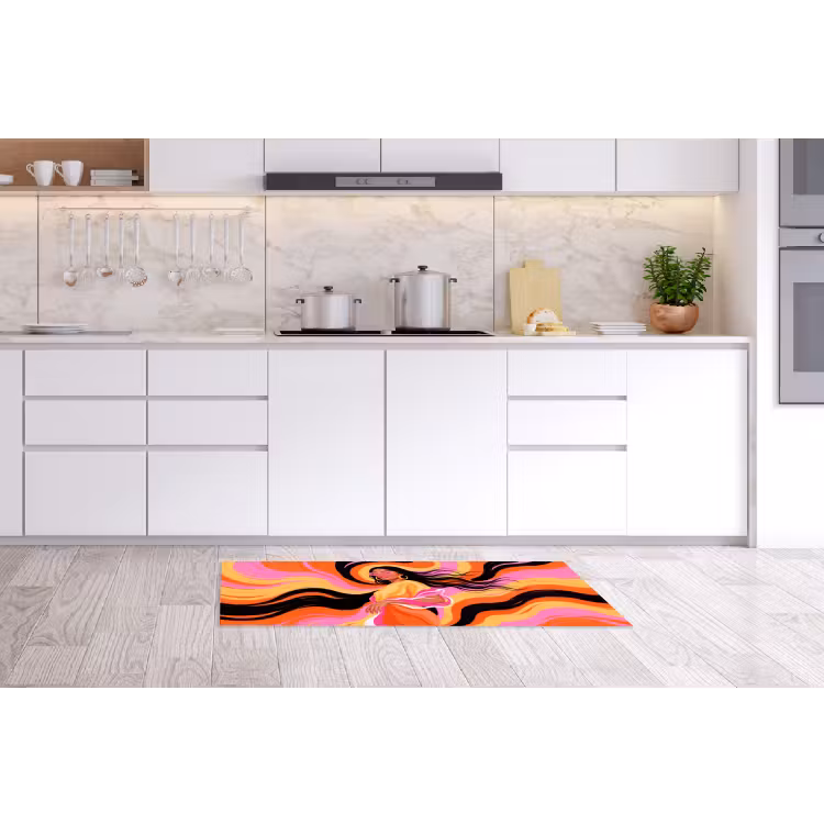 Vrouw - Zonnebril - Abstract - Kleurrijk Keukenloper - keukenmat middel -sfeer3