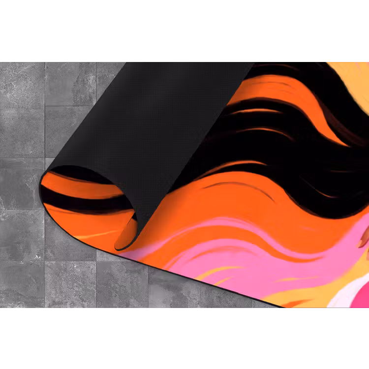 Vrouw - Zonnebril - Abstract - Kleurrijk Keukenloper - keukenmat middel -closeup