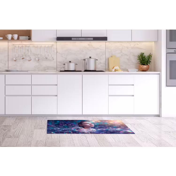 Vrouw - Water - Portret - Kleurrijk - Modern Keukenloper - keukenmat middel -sfeer3