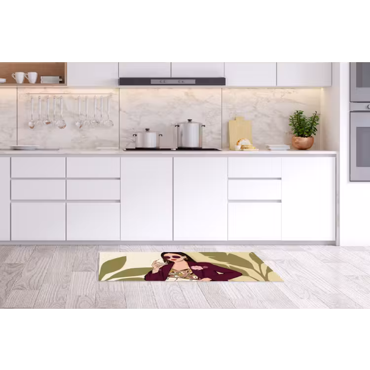 Vrouw - Wijn - Portret - Mode - Modern Keukenloper - keukenmat middel -sfeer3