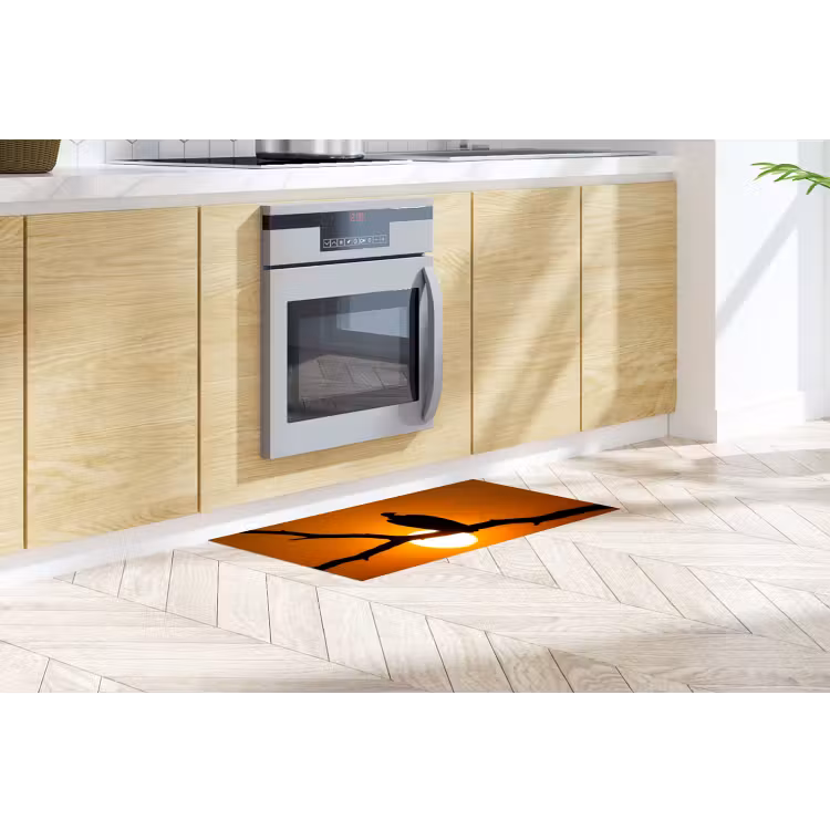 Gier - Tak - Zon - Oranje Keukenloper - keukenmat middel -sfeer2