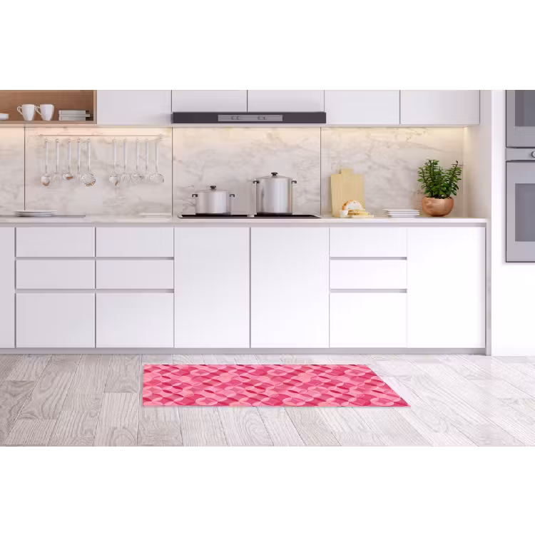 Geometrisch - Mozaïek - Modern - Roze Keukenloper - keukenmat middel 536 -sfeer3