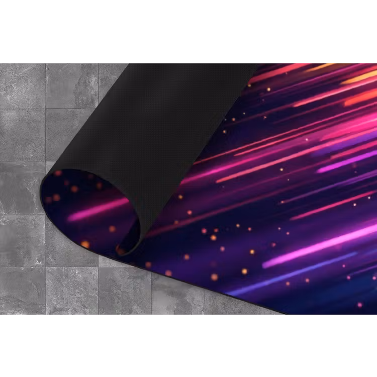Snelheid - Kosmos - Kleurrijk Keukenloper - keukenmat middel -closeup