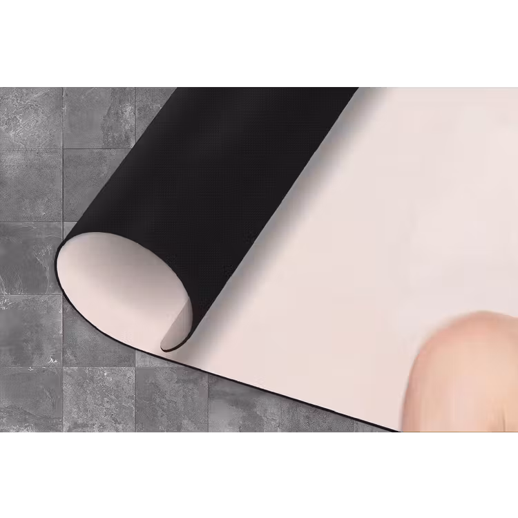 Gezicht - Pioenrozen - Crème Keukenloper - keukenmat middel -closeup