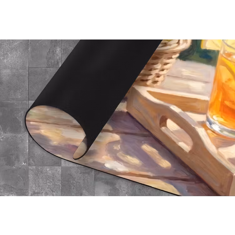 Drank - Citroen - Zomer - Tuin - Geel Keukenloper - keukenmat middel -closeup