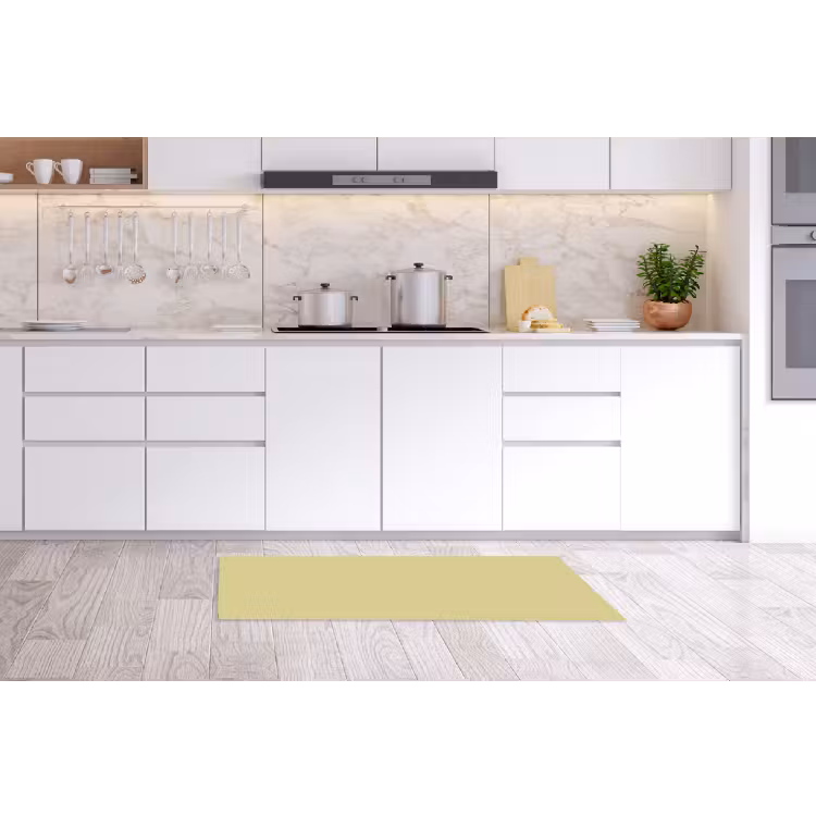 Golden - Clover - Geel Keukenloper - keukenmat middel 536 -sfeer3