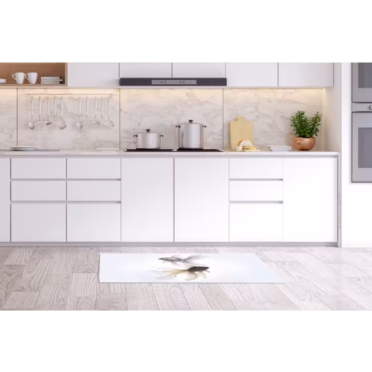 Goudvissen - Modern - Wit Keukenloper - keukenmat middel -sfeer3