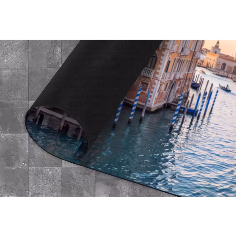 Gondel - Venetië - Kanaal - Stadsgezicht - Avondlicht Keukenloper - keukenmat middel -closeup