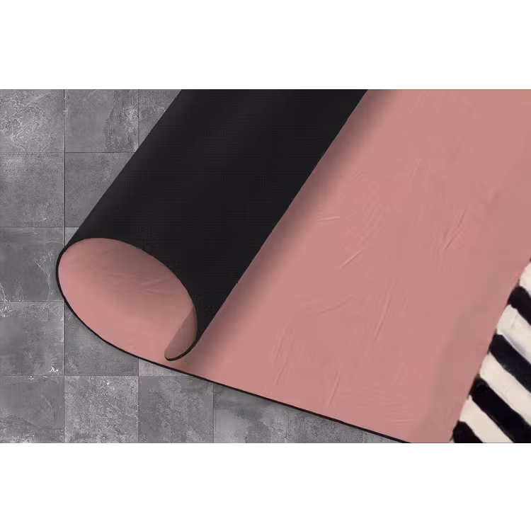 Grafisch - Vrouw - Roze Keukenloper - keukenmat middel -closeup