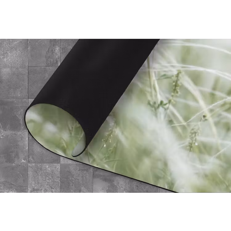 Grassen - Minimalistisch - Groen Keukenloper - keukenmat middel -closeup