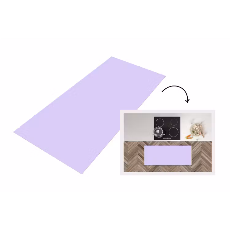 Light - Orchid - Paars Keukenloper - keukenmat middel 536 -3d
