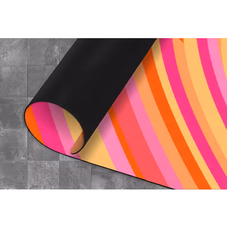 Hart - Concentrisch - Abstract - Liefde - Kleurrijk Keukenloper - keukenmat middel -closeup